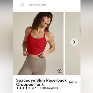 Beyond yoga spacedye slim racerback cropped tank